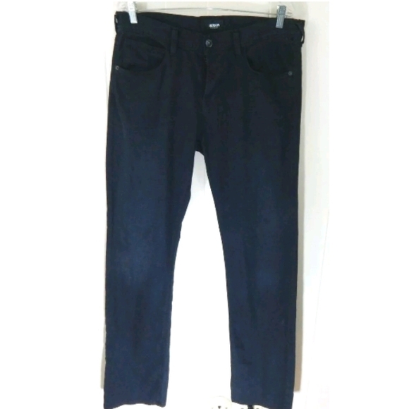 Hudson Washed Black Straight Leg Jeans - Picture 1 of 4